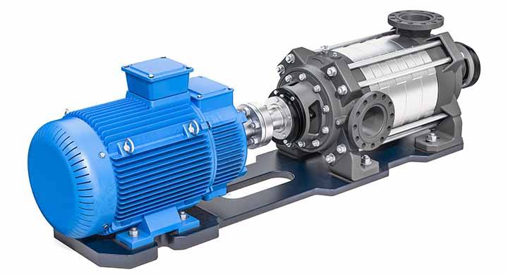 Example of submersible motor pump